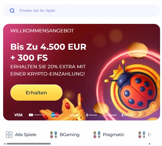 LuckyStart Casino bonus